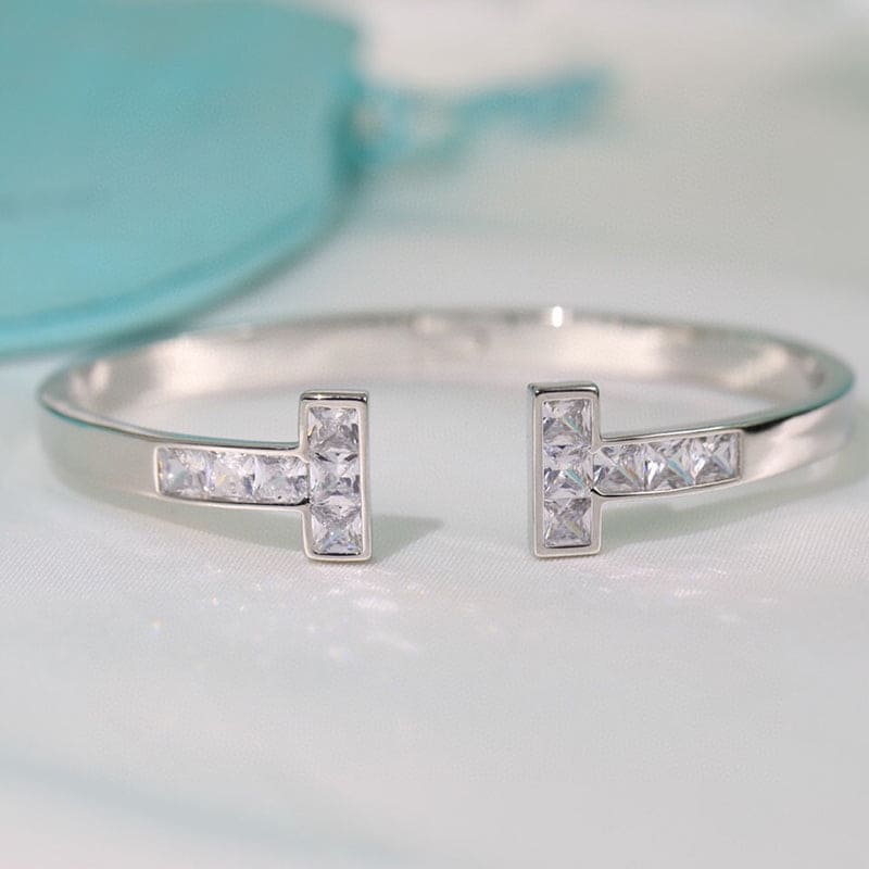 18K Tiffany & Co. Diamond Square Bracelet