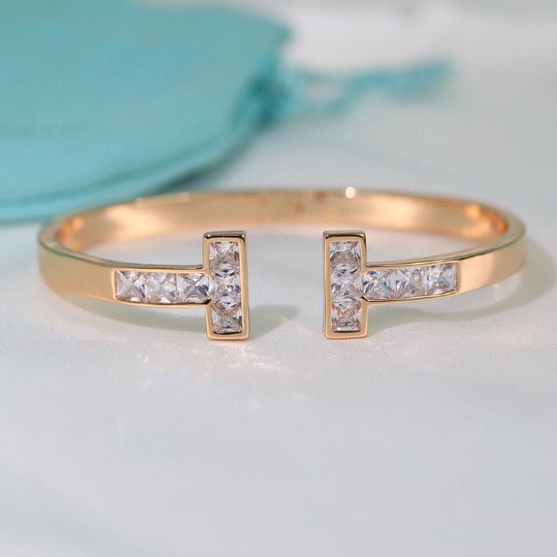 18K Tiffany & Co. Diamond Square Bracelet