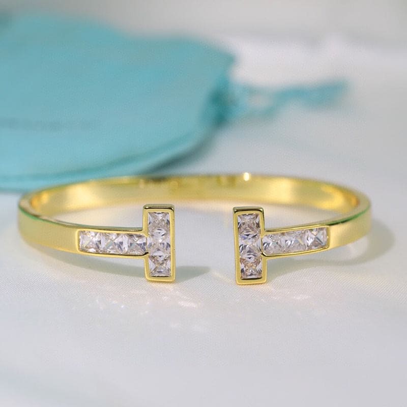 18K Tiffany & Co. Diamond Square Bracelet
