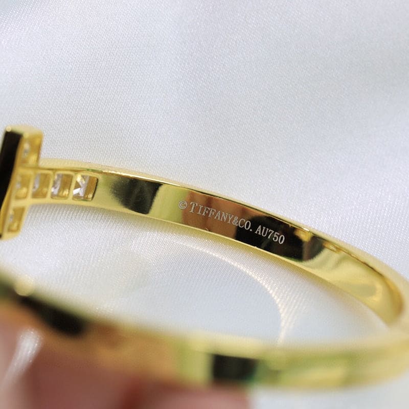 18K Tiffany & Co. Diamond Square Bracelet