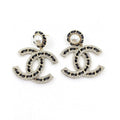 18K Chanel Pearl Drop Earrings