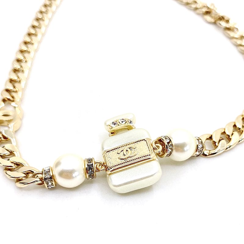 18K Chanel No. 5 Perfume Bottle Pendant Necklace