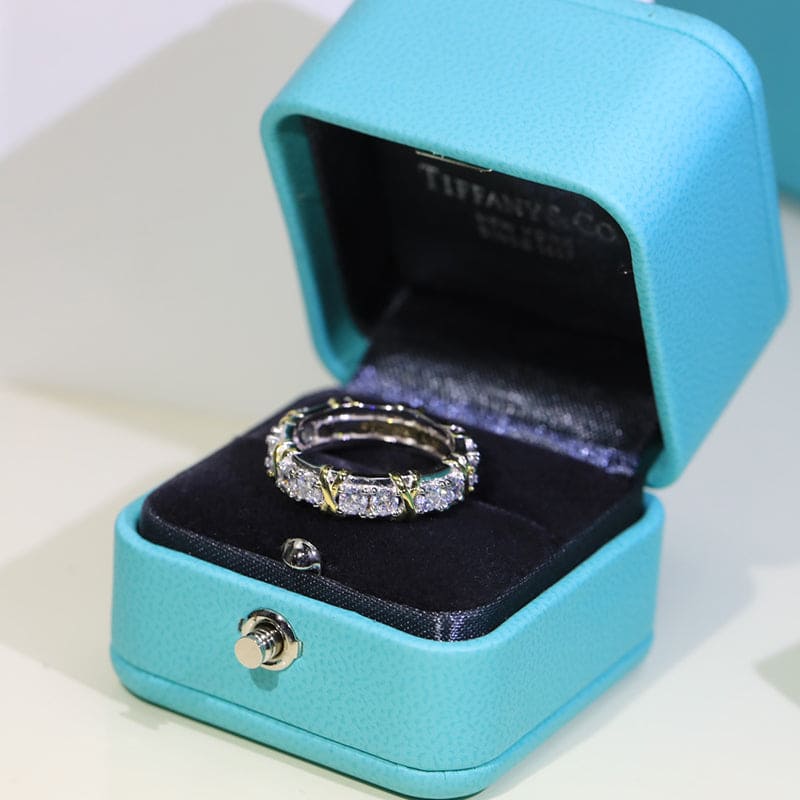 18K Tiffany & Co. Schlumberger Eighteen Stone Ring