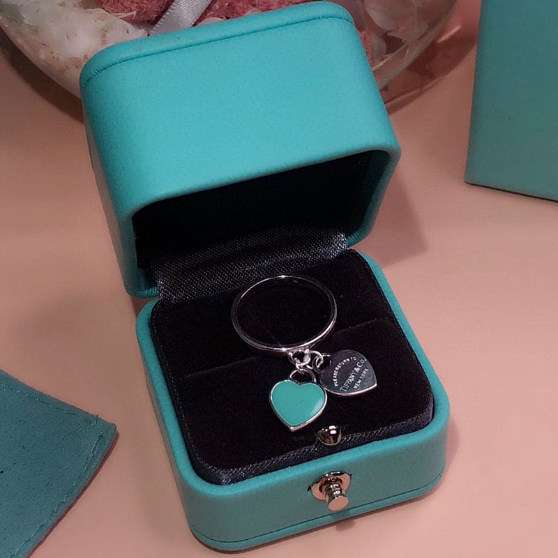 18K Tiffany & Co. Round & Heart Tag Ring