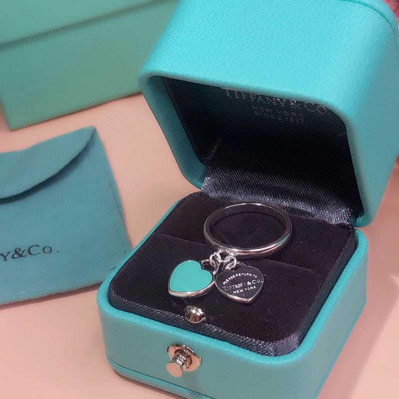 18K Tiffany & Co. Round & Heart Tag Ring