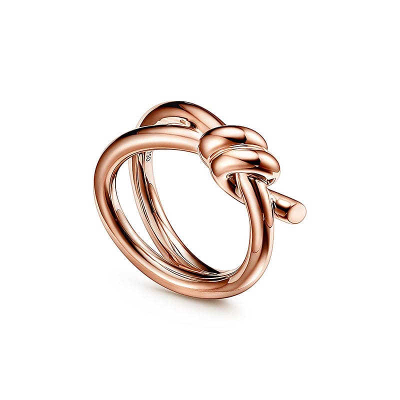 18K Rose Gold Tiffany & Co. Knot Double Row Ring
