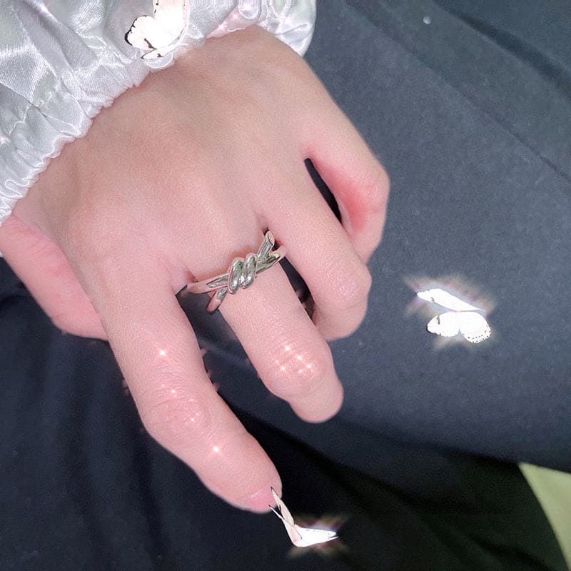 18K Rose Gold Tiffany & Co. Knot Double Row Ring