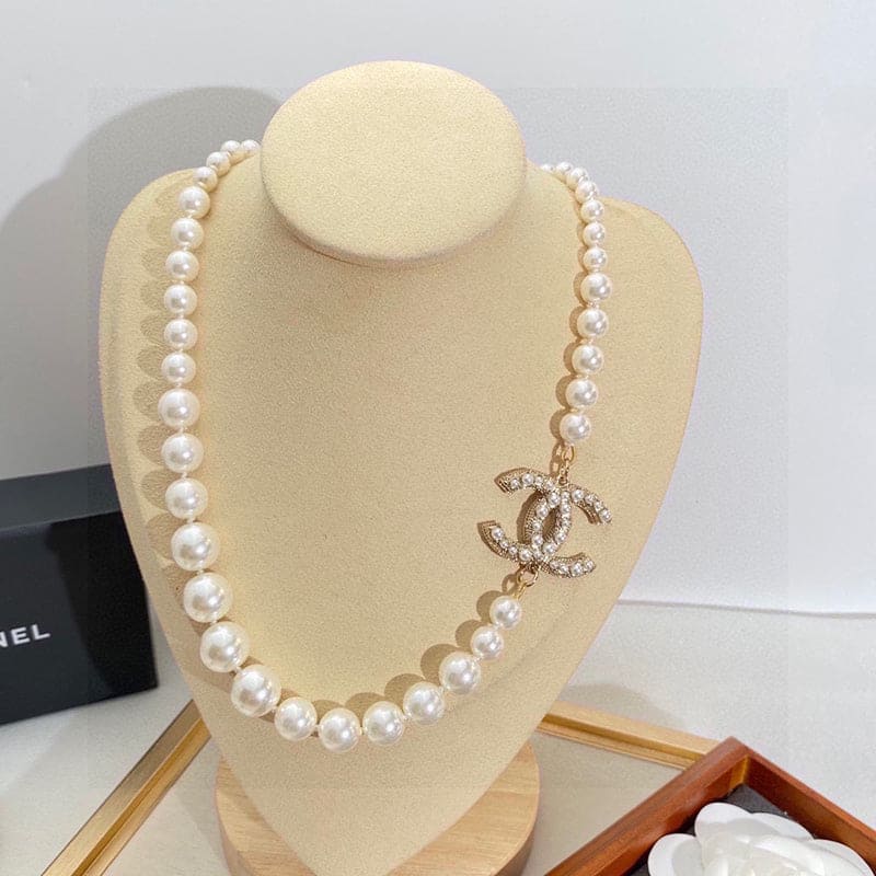18K Chanel 100TH ANNIVERSARY Pearl Chain Necklace