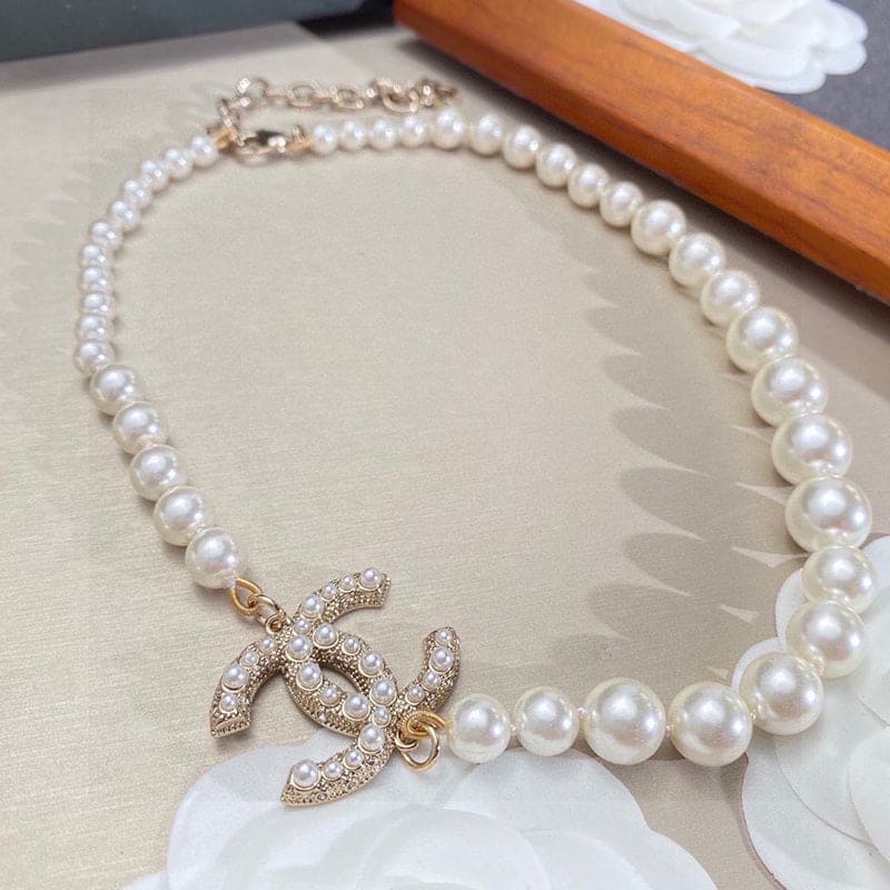 18K Chanel 100TH ANNIVERSARY Pearl Chain Necklace