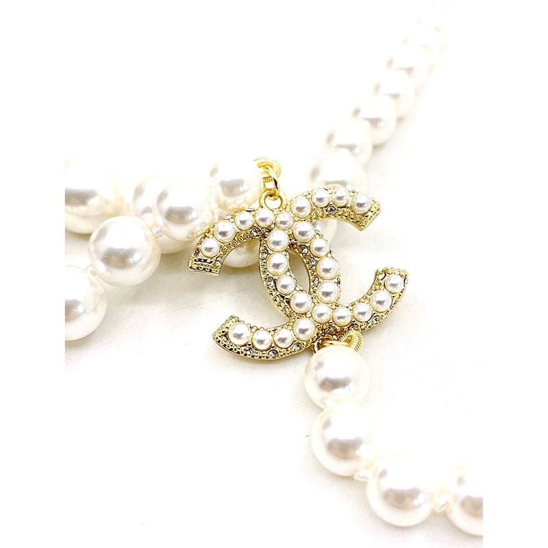 18K Chanel 100TH ANNIVERSARY Pearl Chain Necklace
