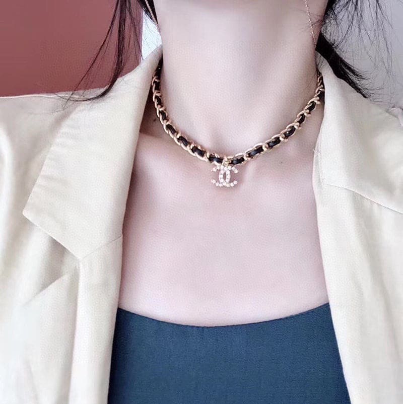 18K Chanel 1995 Rhinestone Necklace