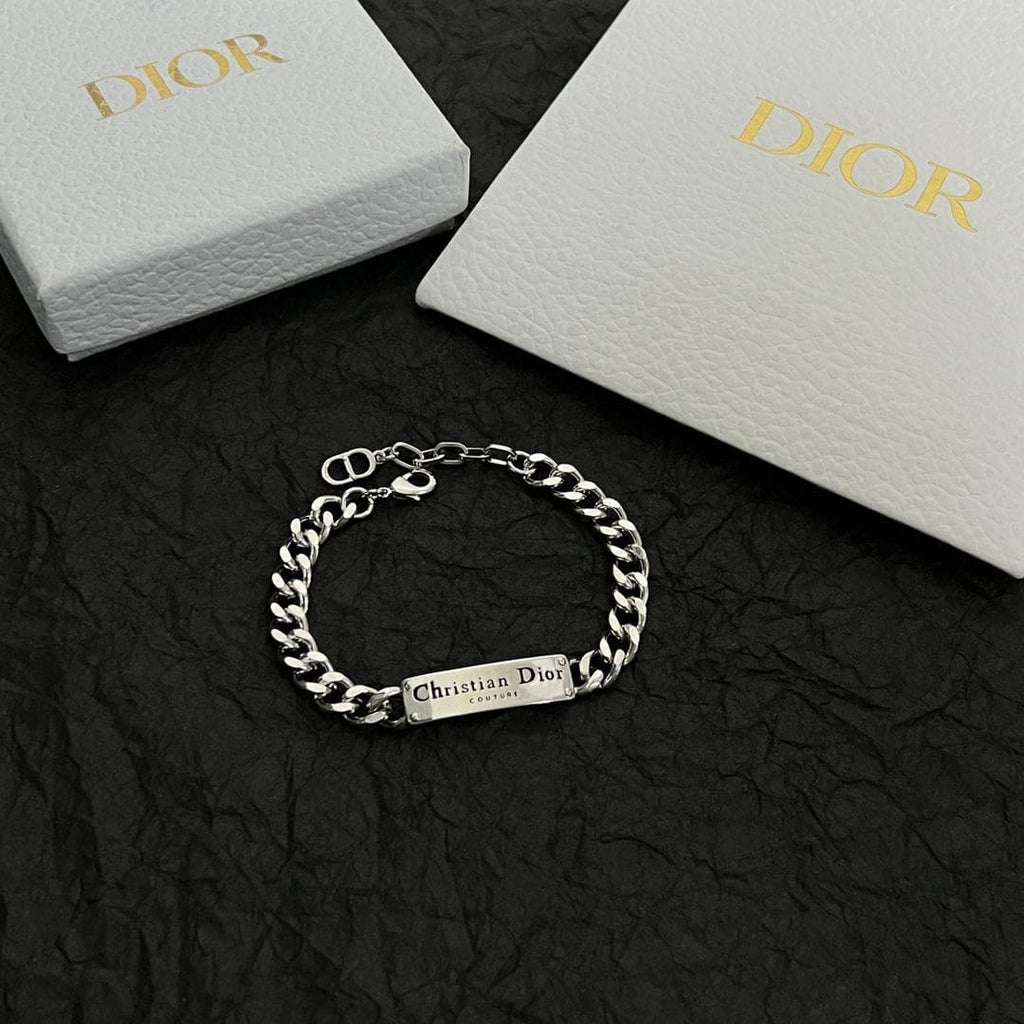Dior CD Couture Chain Link Bracelet