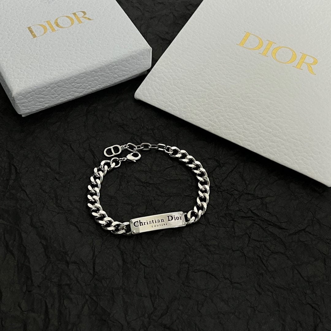 Dior CD Couture Chain Link Bracelet