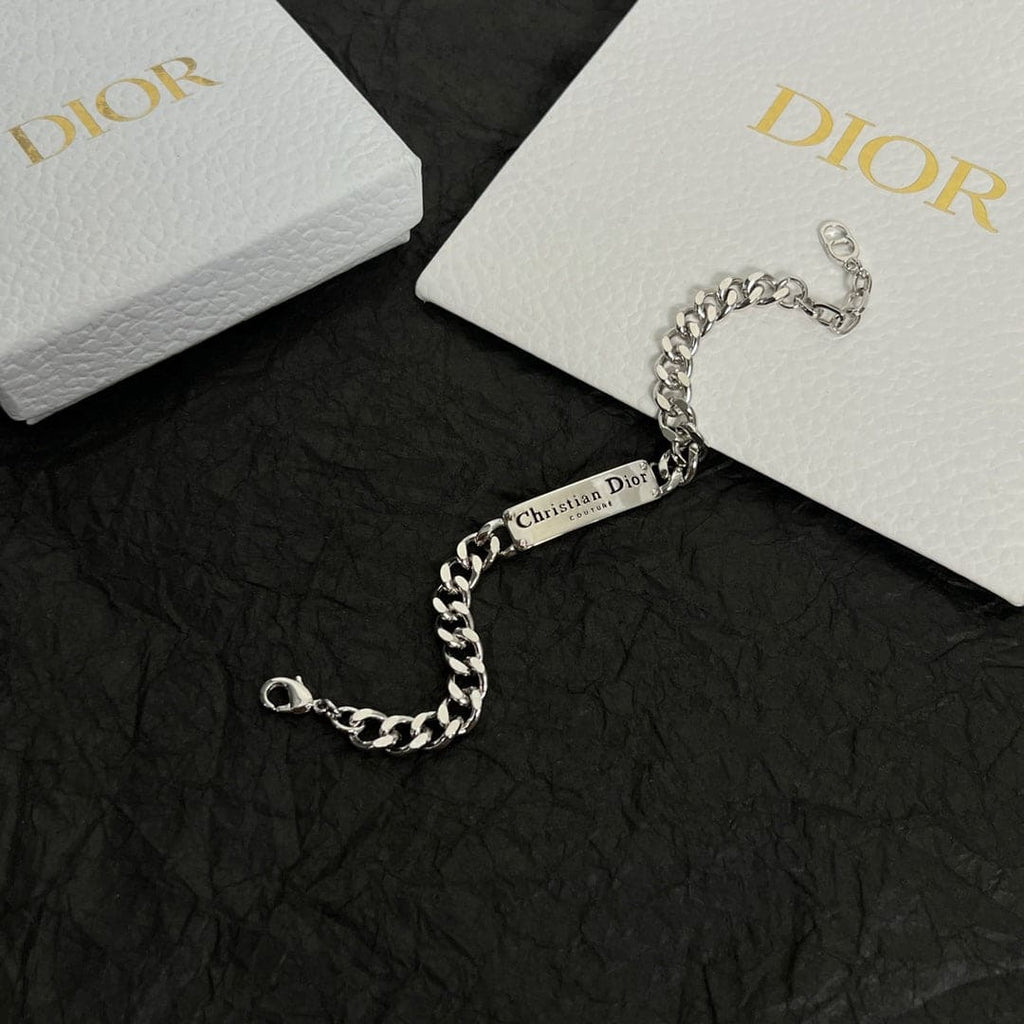 Dior CD Couture Chain Link Bracelet