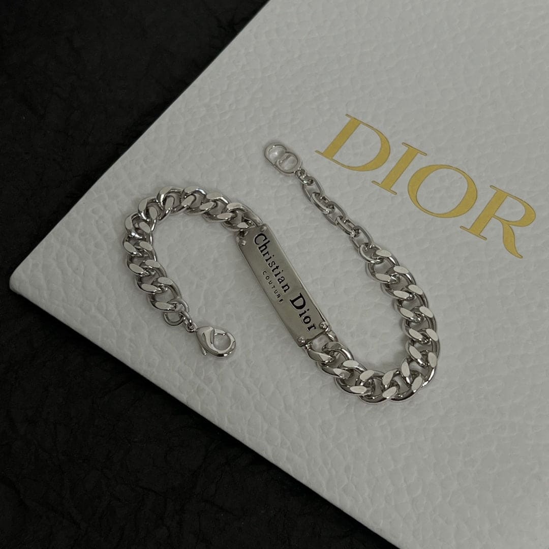 Dior CD Couture Chain Link Bracelet