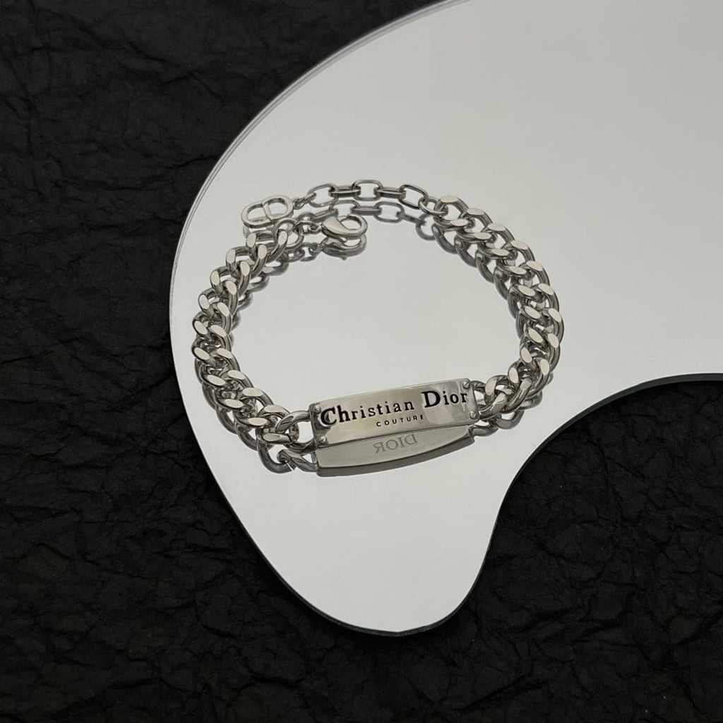 Dior CD Couture Chain Link Bracelet