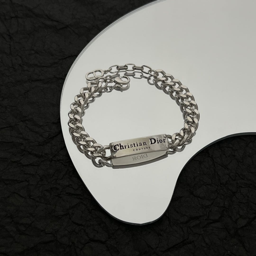 Dior CD Couture Chain Link Bracelet