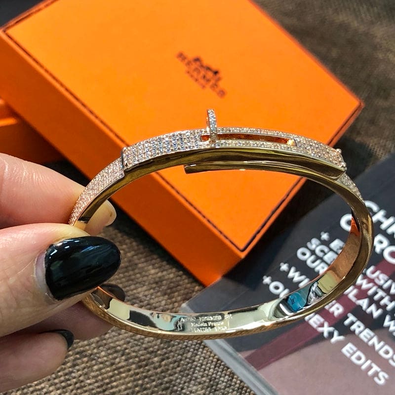 18K White Gold Kelly Diamonds Hermès Bracelet