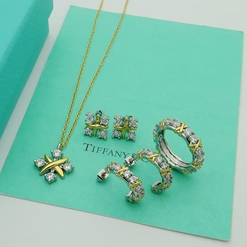 18K Tiffany & Co. Schlumberger Twenty Stone Hoop Earrings
