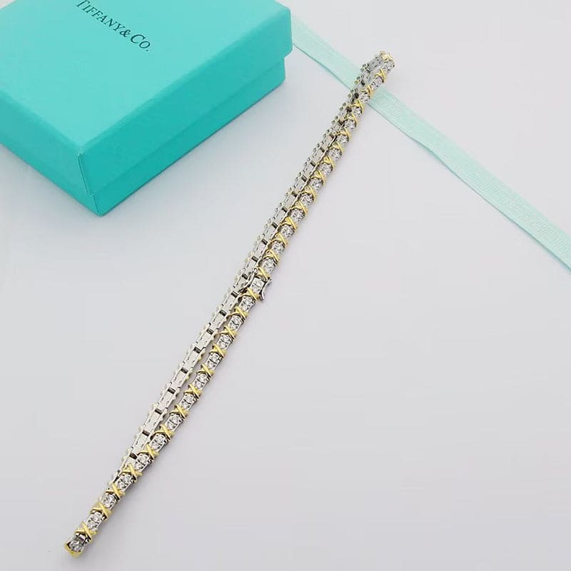 18K Tiffany & Co. Schlumberger Eighteen Stone Choker Necklace