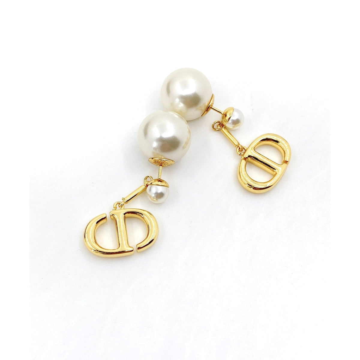 18K Dior Tribales Pearl Earrings