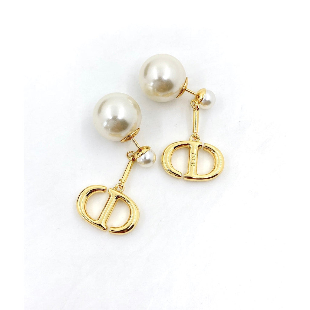 18K Dior Tribales Pearl Earrings