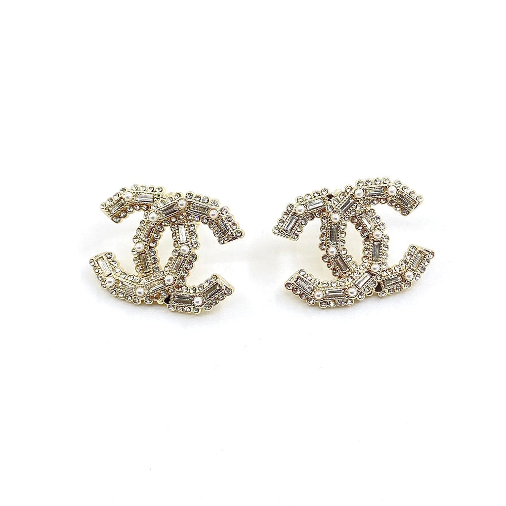 18K Chanel Push Back Earrings