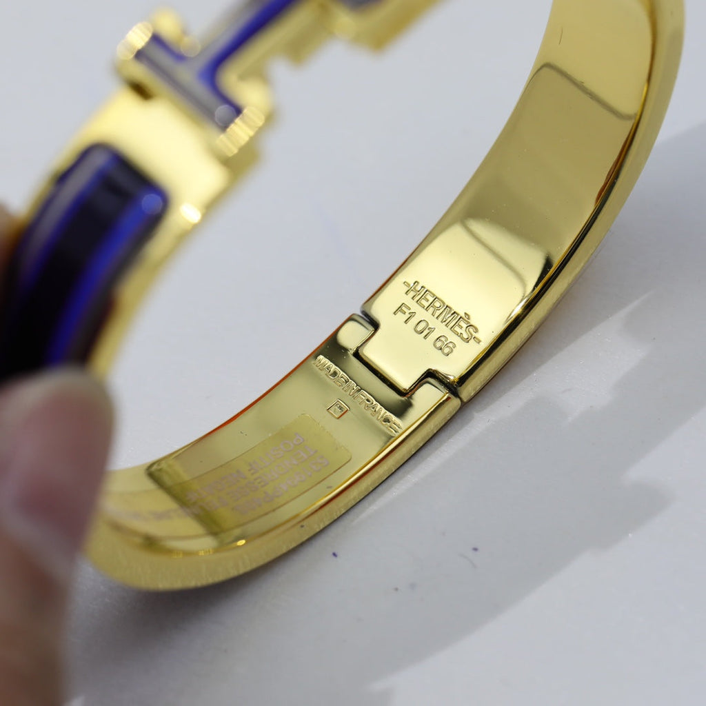 18K Clic Hermès Purple Bracelet