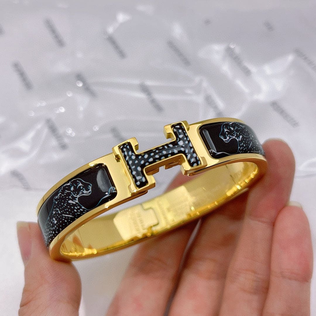 18K Guepards Clic Clac Hermès Bracelet