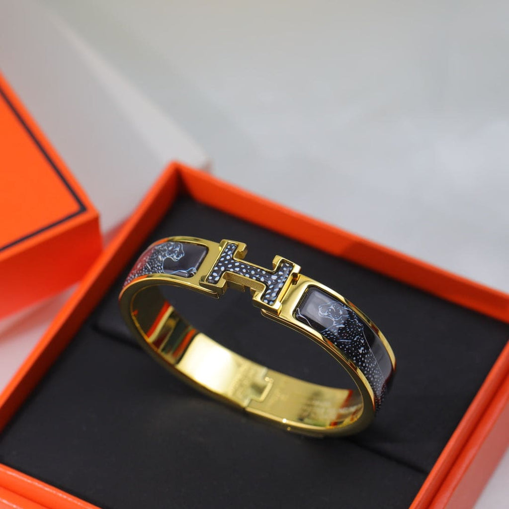 18K Guepards Clic Clac Hermès Bracelet