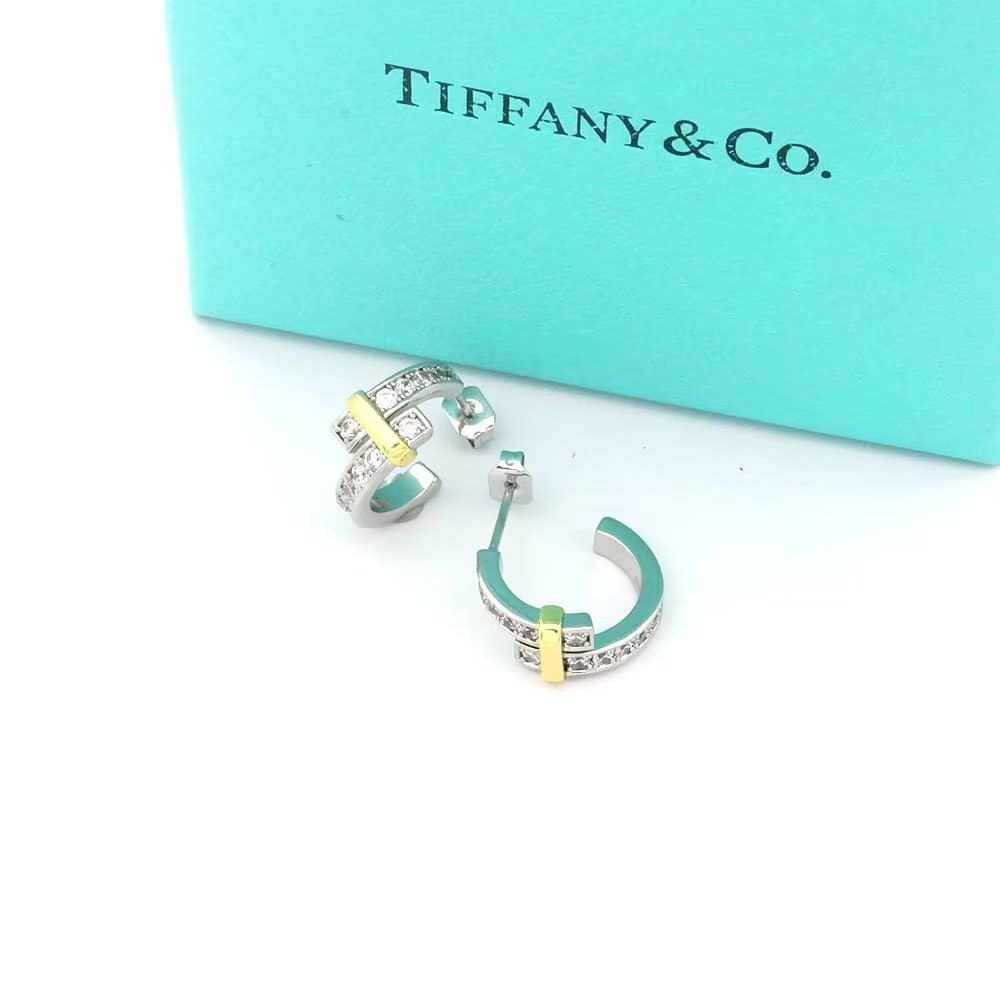 18K Tiffany & Co. Edge Hoop Earrings