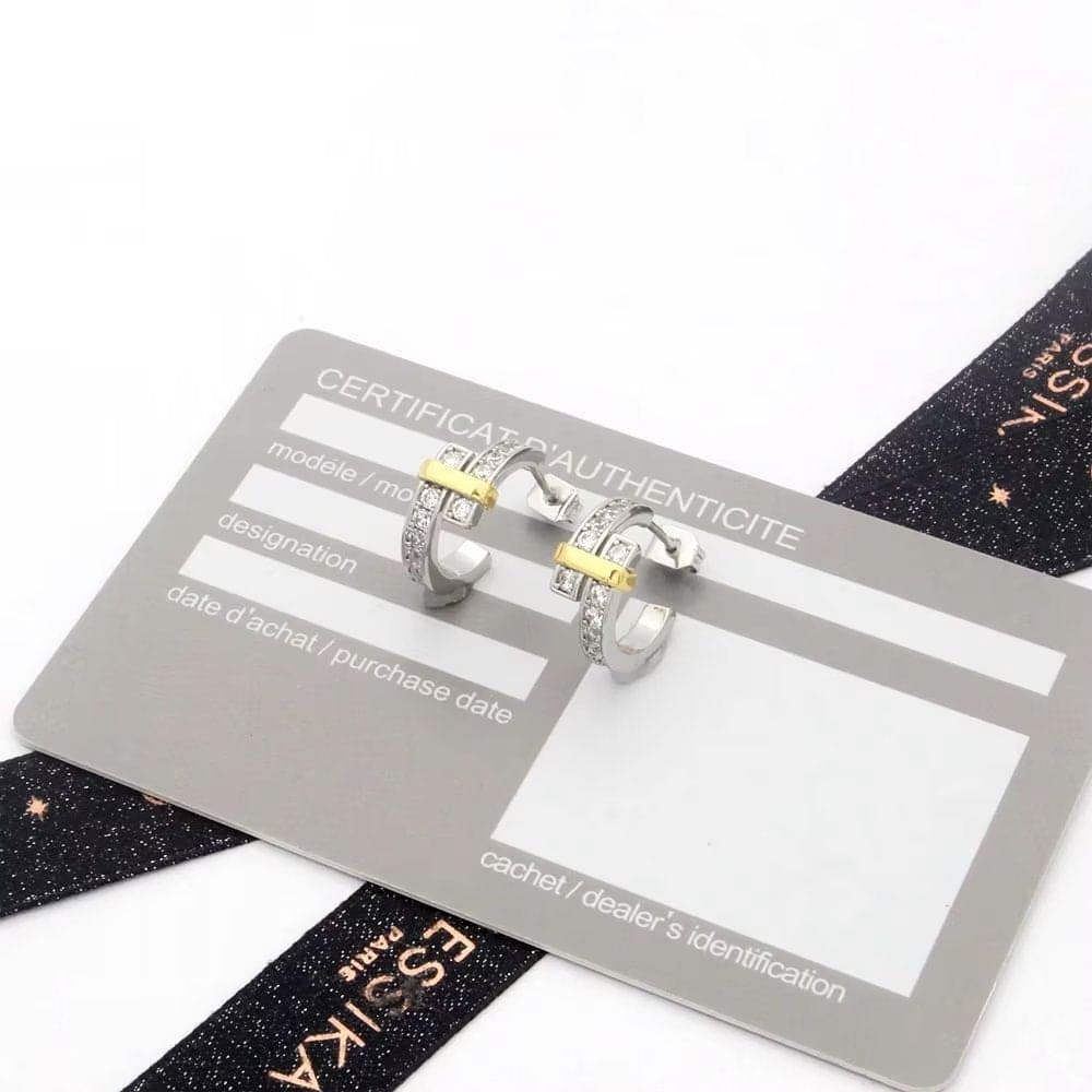 18K Tiffany & Co. Edge Hoop Earrings
