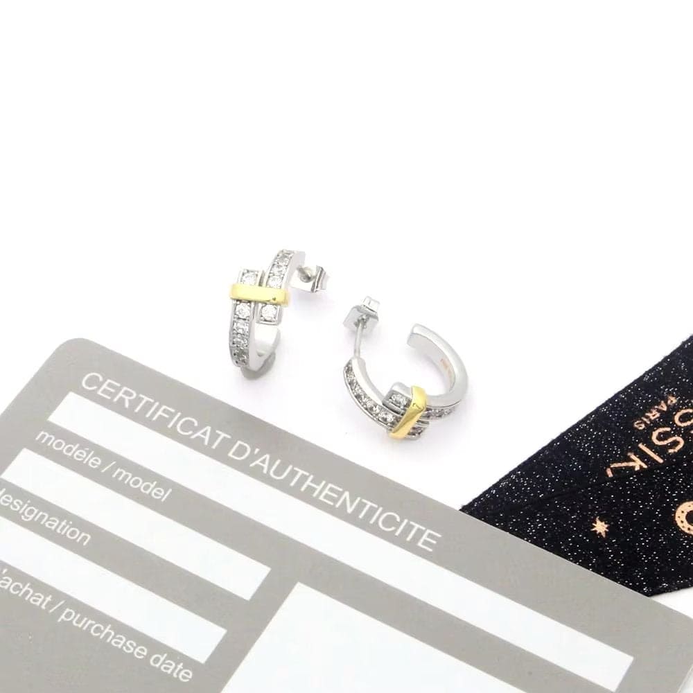 18K Tiffany & Co. Edge Hoop Earrings