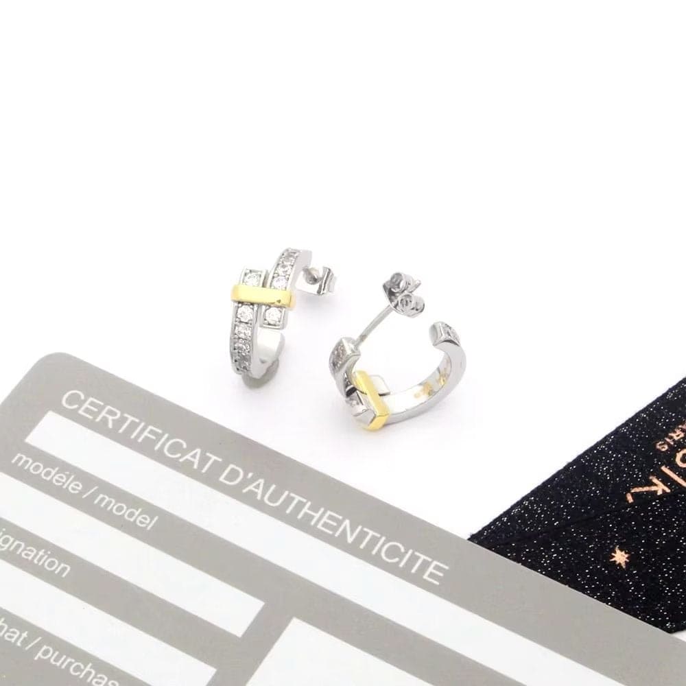 18K Tiffany & Co. Edge Hoop Earrings