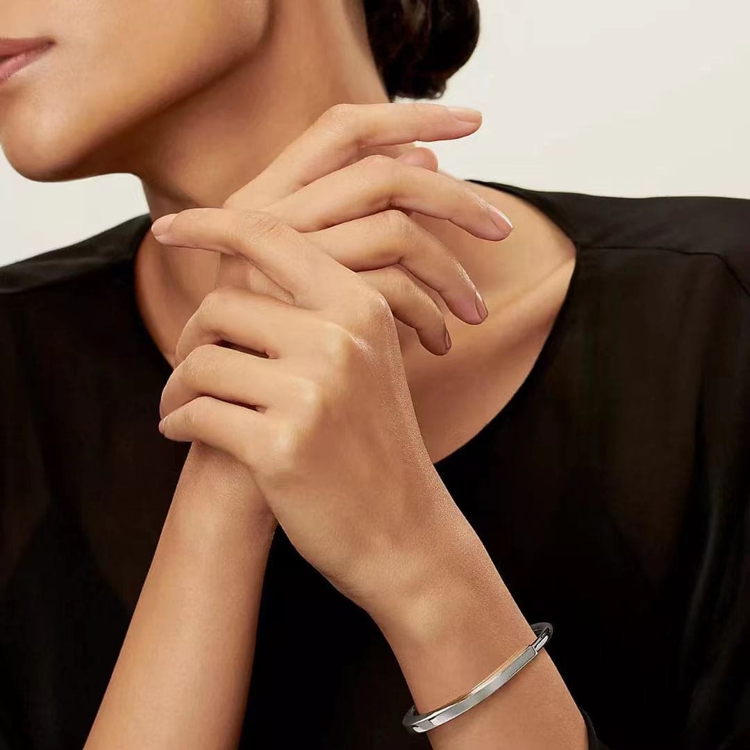 18K Tiffany & Co. Lock Bangle Bracelet