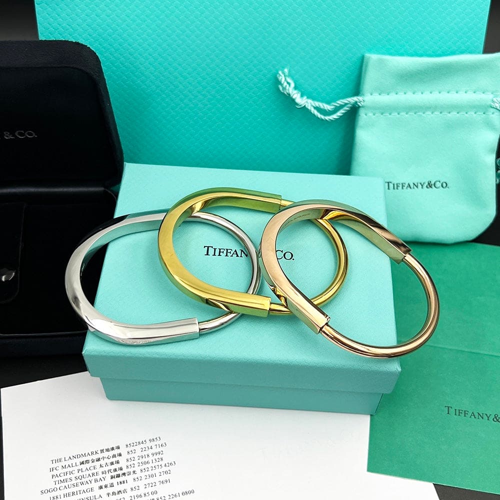 18K Tiffany & Co. Lock Bangle Bracelet