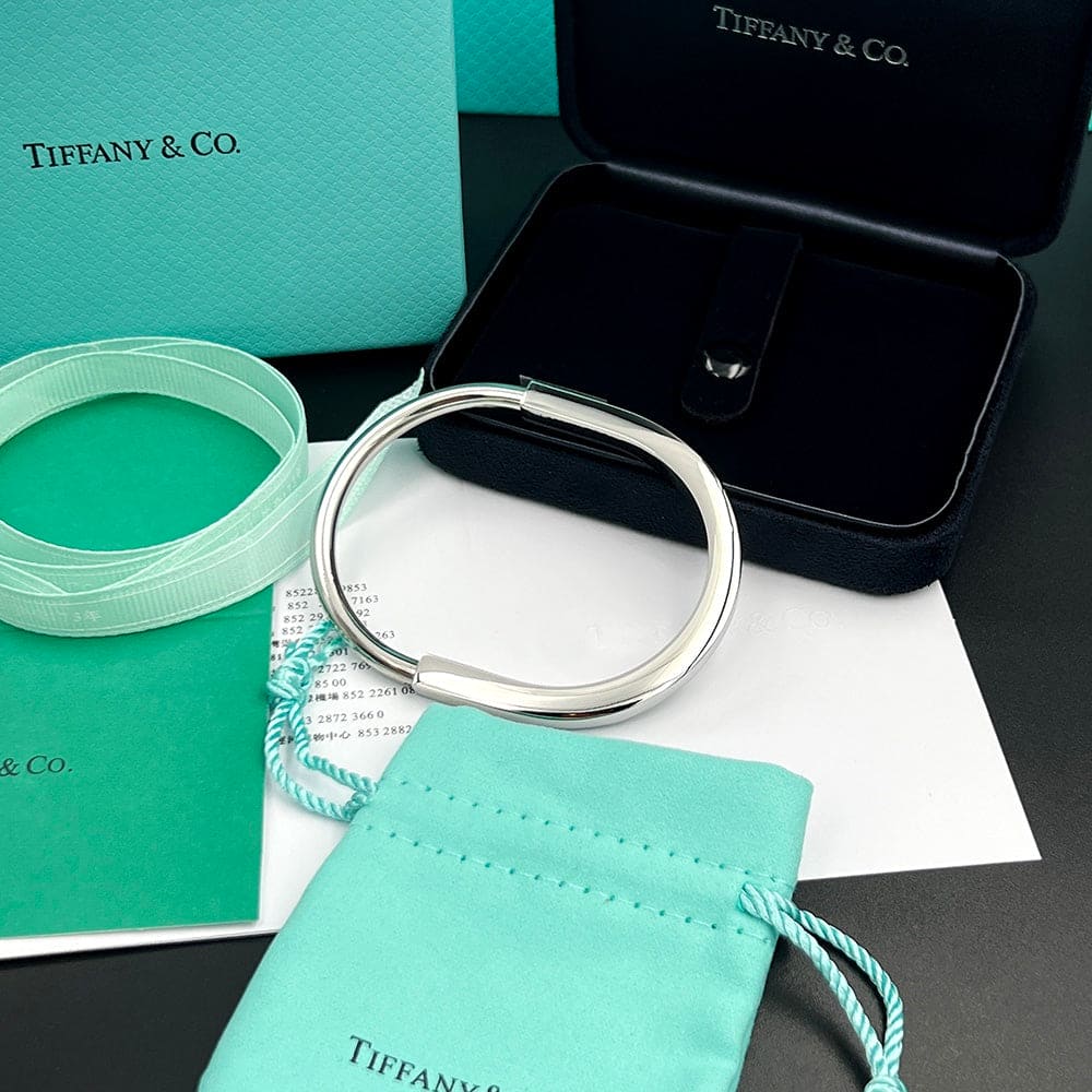 18K Tiffany & Co. Lock Bangle Bracelet
