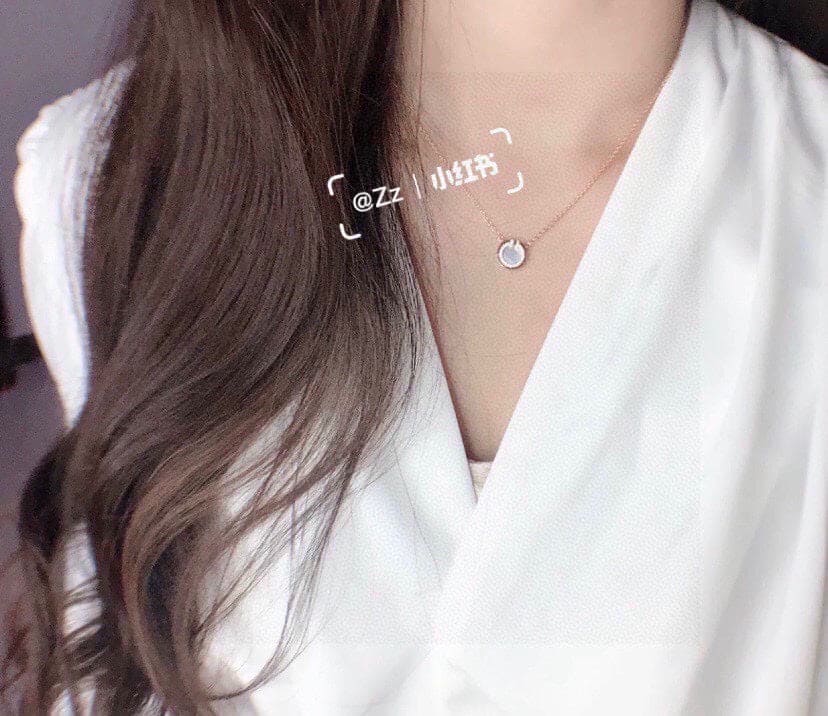 18K Tiffany & Co. Diamond & Turquoise Circle Pendant Necklace