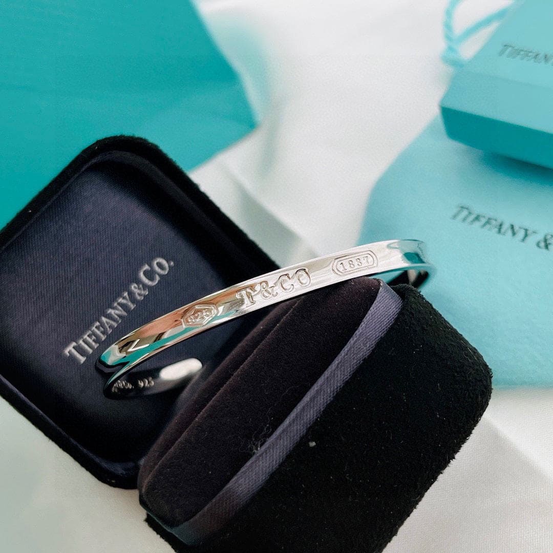 18K Tiffany & Co. 1837 Cuff Bracelet