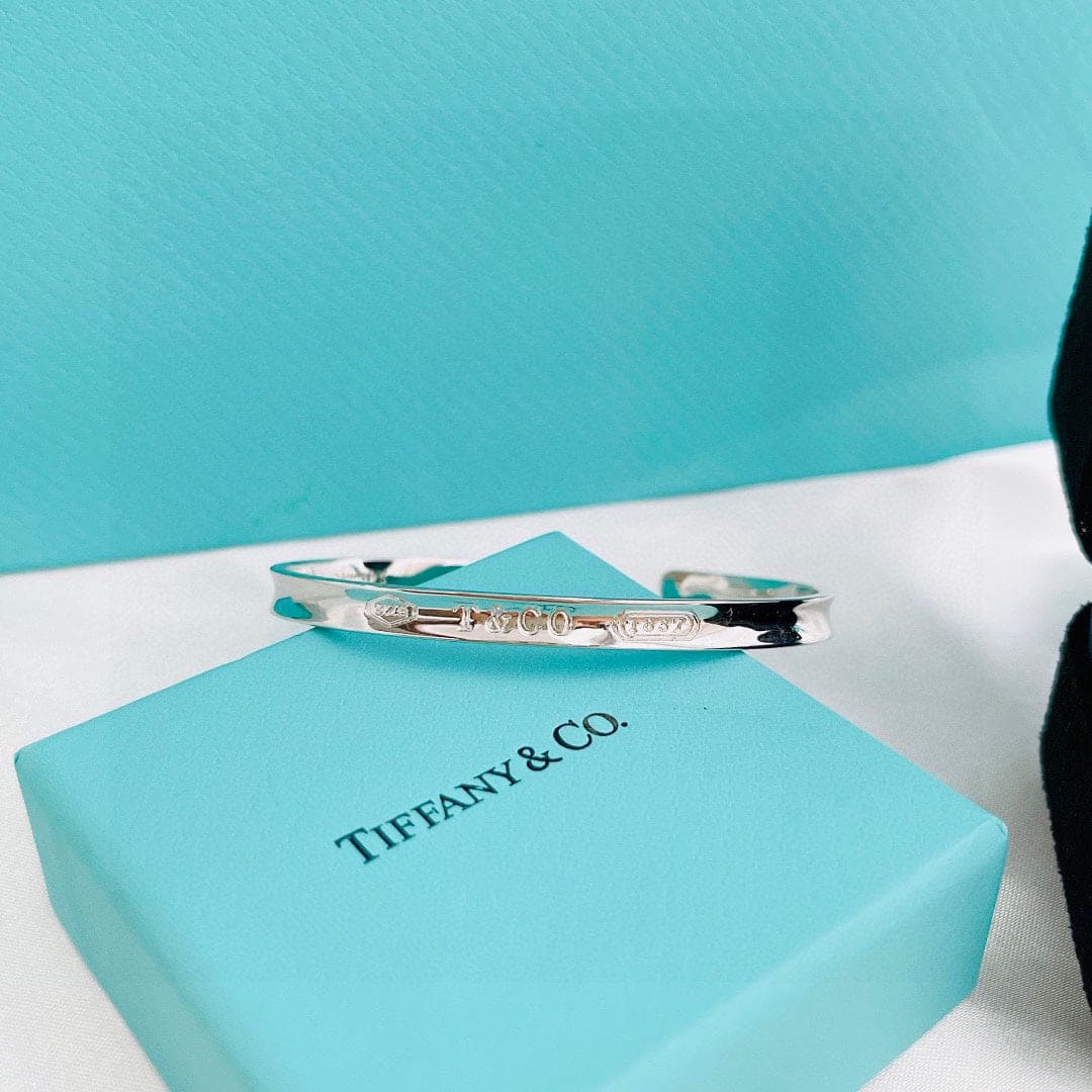 18K Tiffany & Co. 1837 Cuff Bracelet