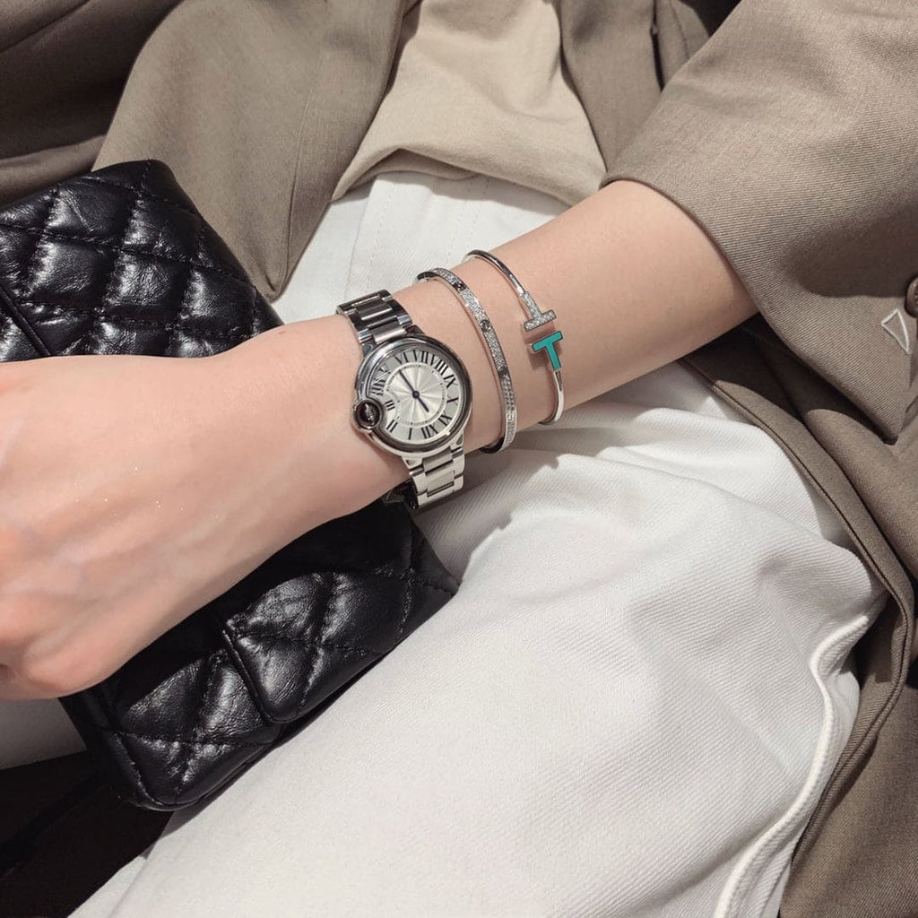 18K Tiffany & Co. Diamond and Turquoise Wire Bracelet