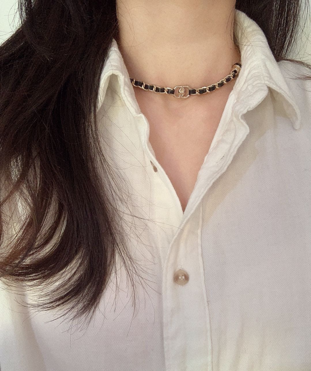 18K Chanel Rhinestone Necklace
