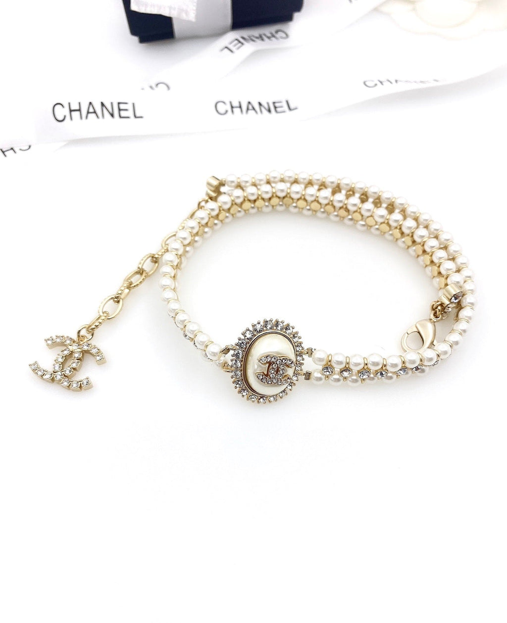18K Chanel Pearl Necklace