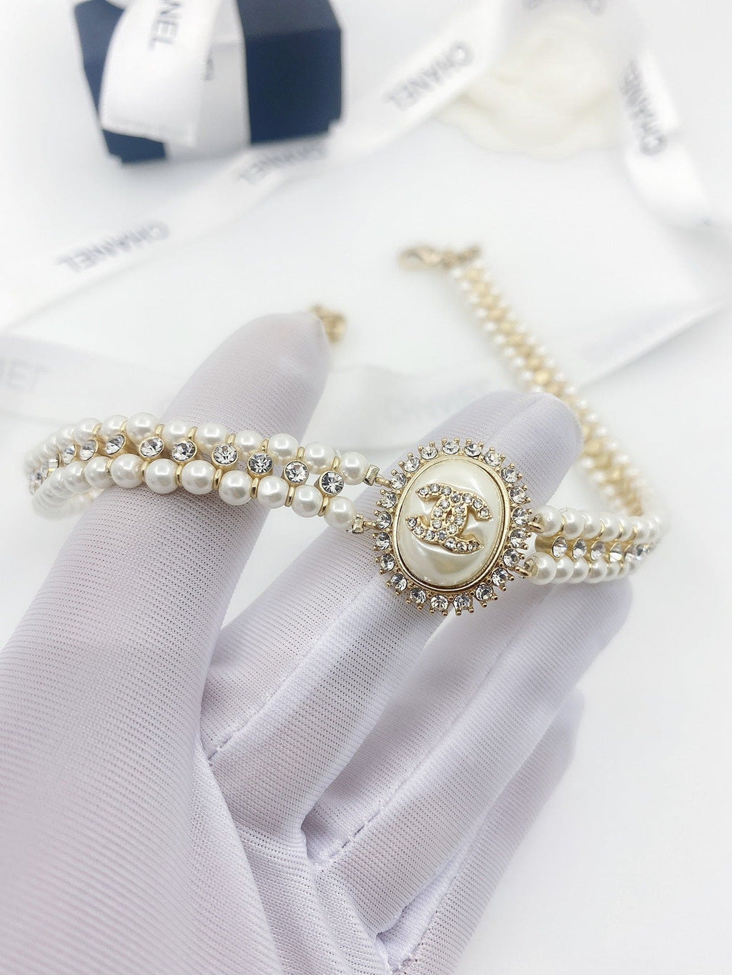 18K Chanel Pearl Necklace