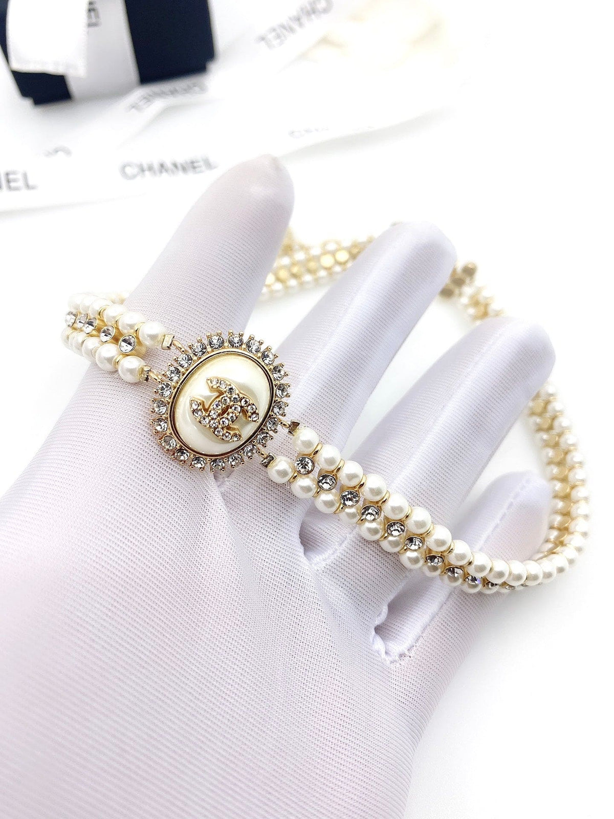 18K Chanel Pearl Necklace
