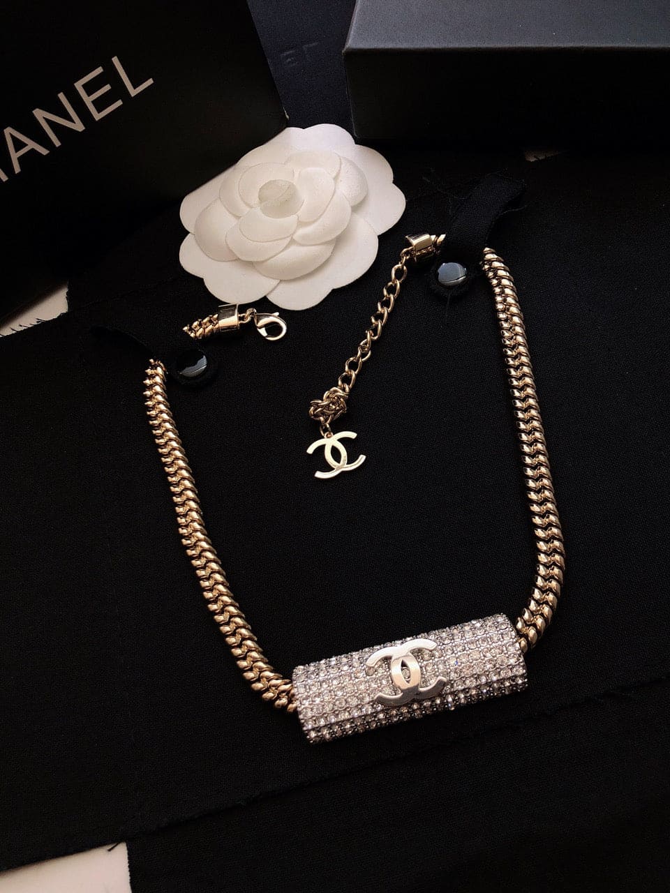 18K Chanel Diamonds Chain Necklace