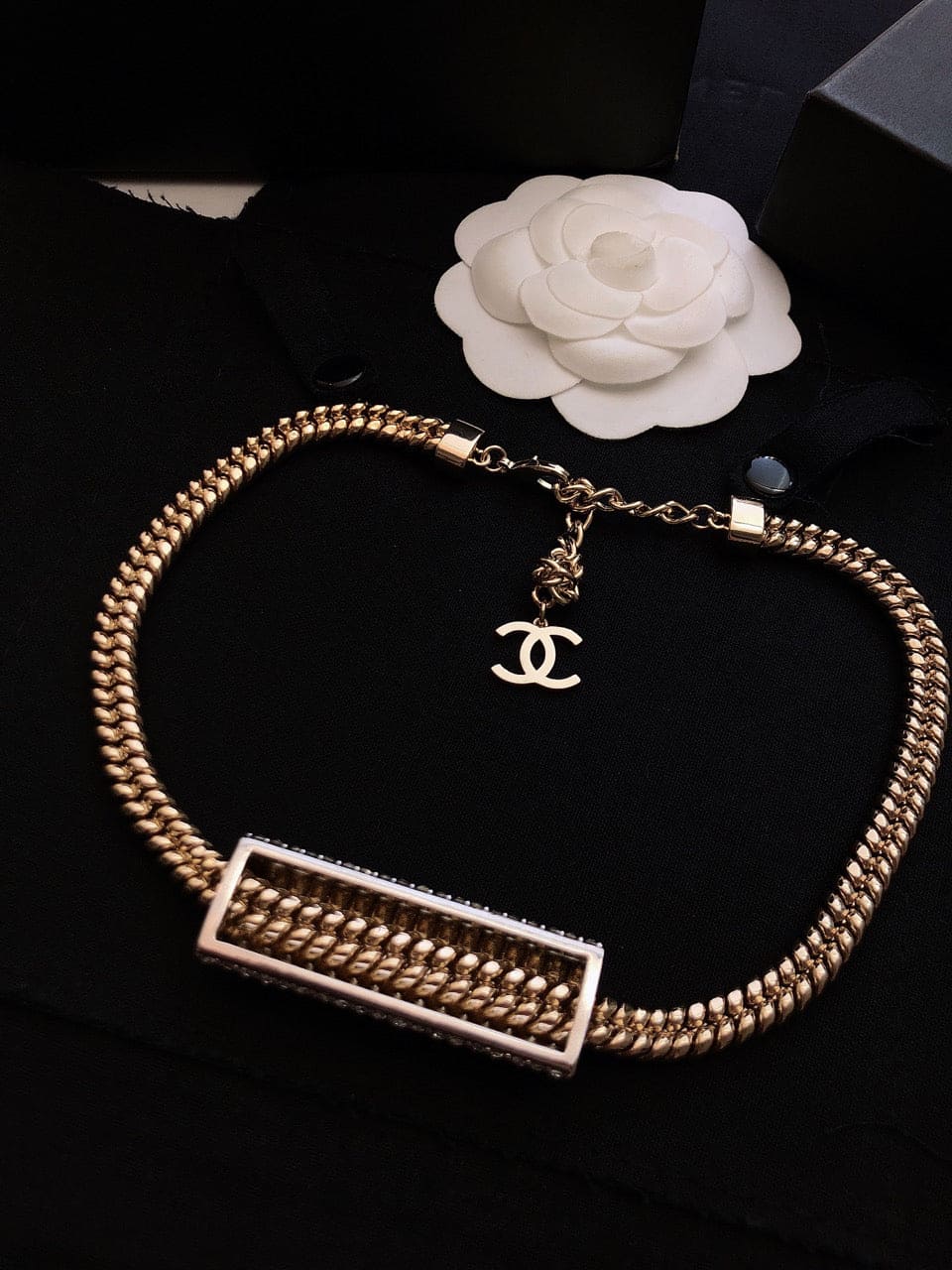 18K Chanel Diamonds Chain Necklace