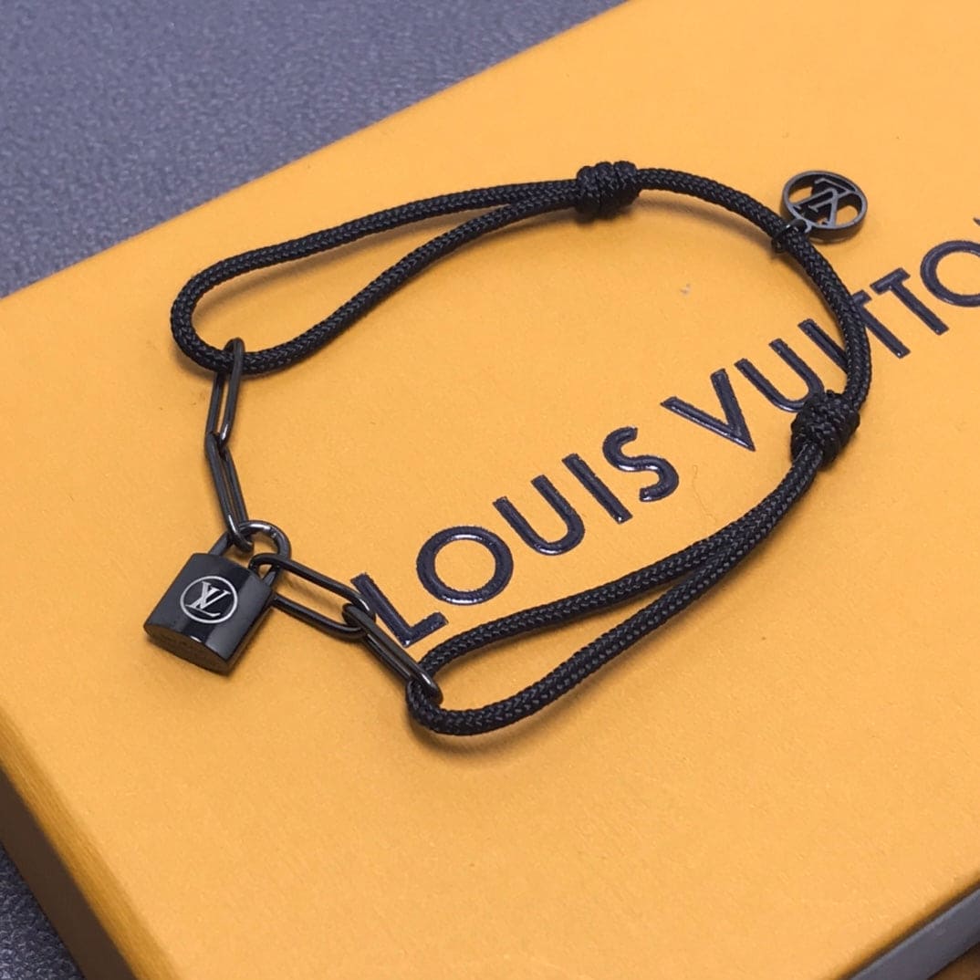 Louis Vuitton Louis Silver Lockit Titanium Bracelet