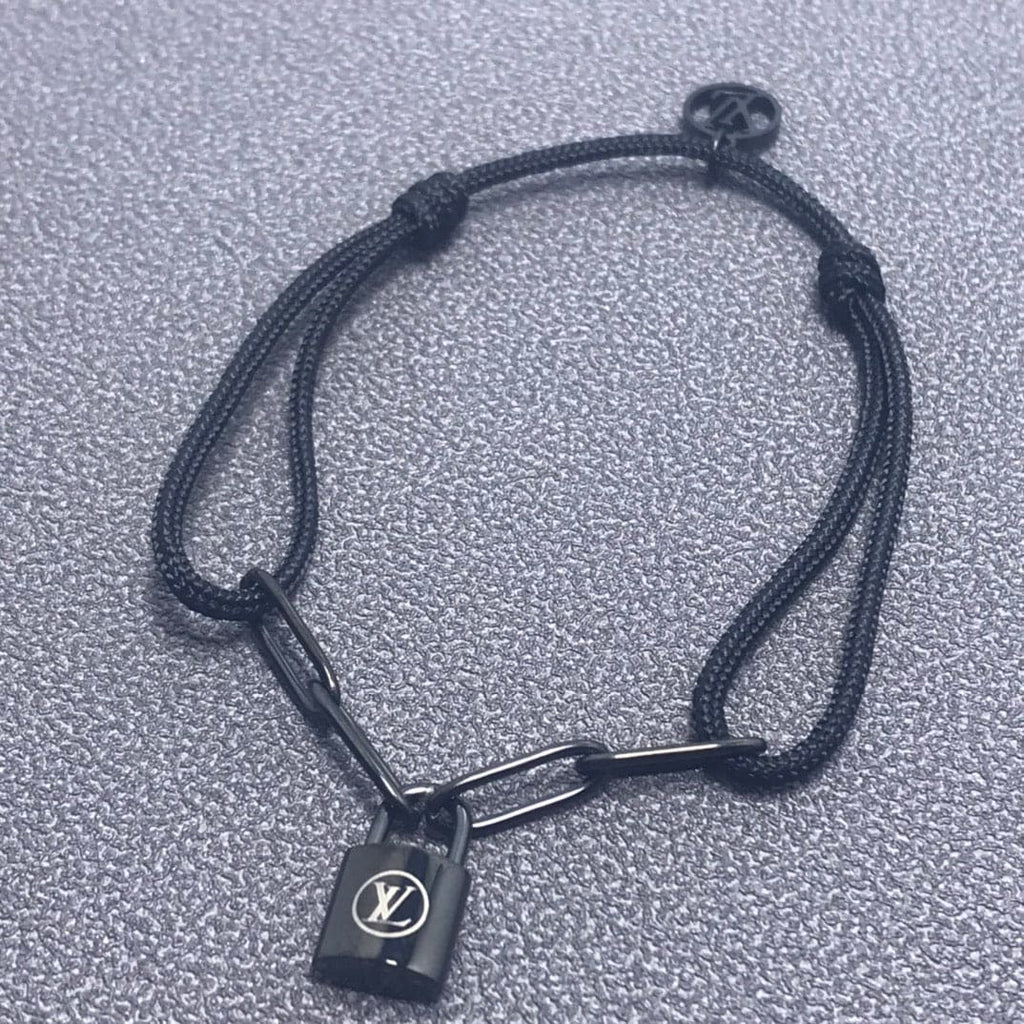 Louis Vuitton Louis Silver Lockit Titanium Bracelet