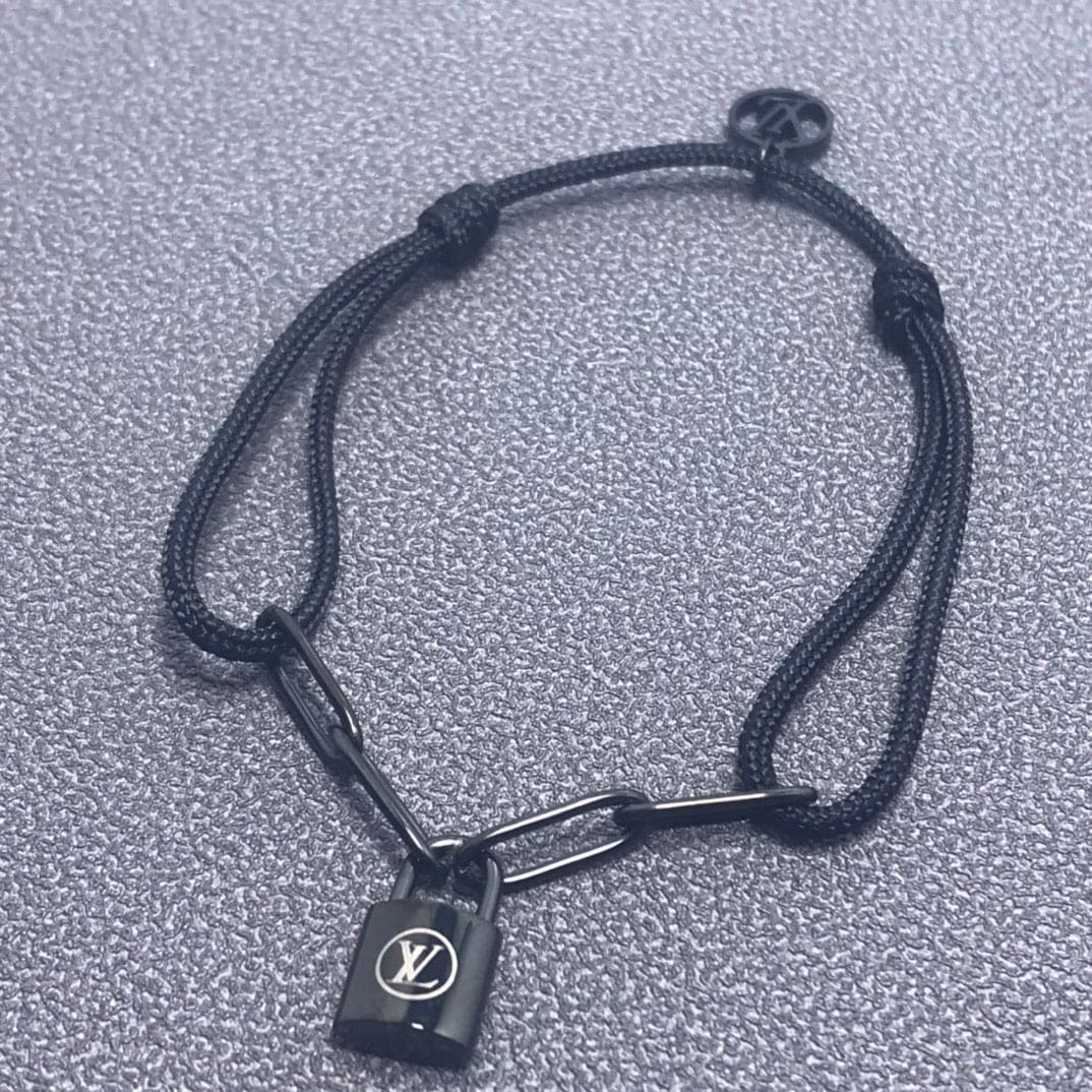 Louis Vuitton Louis Silver Lockit Titanium Bracelet